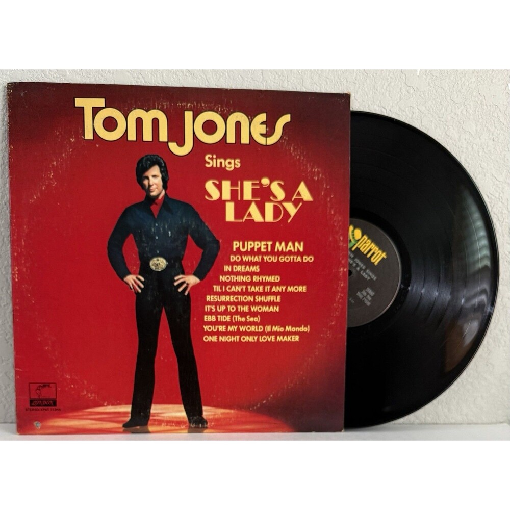 Tom Jones Sings She's a Lady - 1971 Stereo Parrot XPAS 71046 Vinyl LP